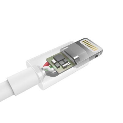 Дата кабель USB 2.0 AM to Lightning 1.8m 2.1A MFI White Choetech (IP0027-WH)