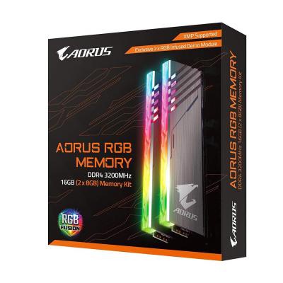 Модуль памяти для компьютера DDR4 16GB (2x8GB) 3200 MHz RGB Fusion GIGABYTE (GP-AR32C16S8K2SU416R)