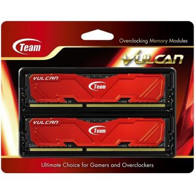 Модуль памяти DDR-3 16GB (2x8GB) 1600 MHz Vulcan Red Team (TLRED316G1600HC9DC01)