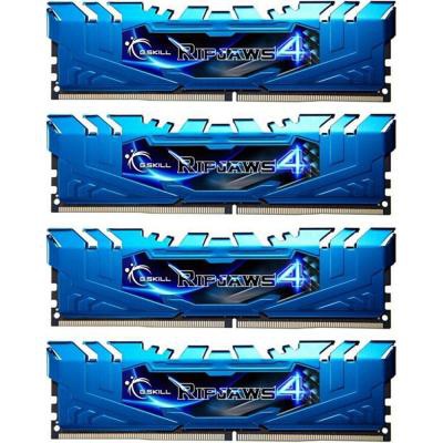 Модуль памяти для компьютера DDR4 32GB (4x8GB) 2666 MHz Ripjaws4 Blue G.Skill (F4-2666C16Q-32GRB)