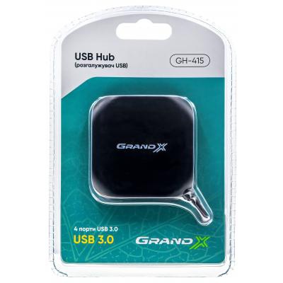 Концентратор Grand-X Travel 4 х USB3.0 (GH-415)