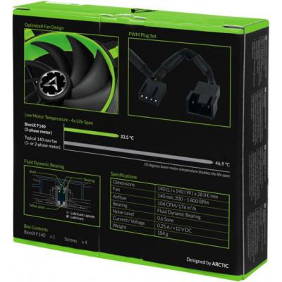 Кулер для корпуса Arctic BioniX F140 Green (ACFAN00084A)