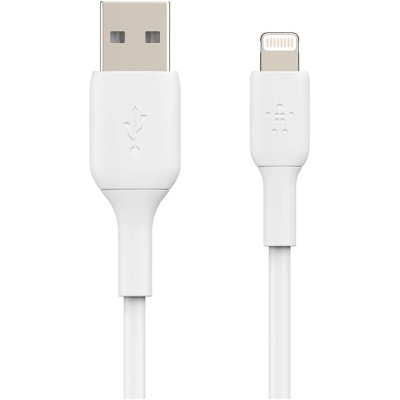 Дата кабель USB 2.0 AM to Lightning 1.0m 12W PVC (2 Pack) White Belkin (CAA001BT1MWH2PK)