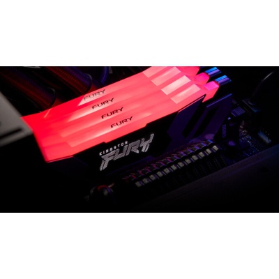 Модуль пам'яті для комп'ютера DDR5 24GB 6400 MHz Renegade RGB Black Kingston Fury (ex.HyperX) (KF564C32RSA-24)