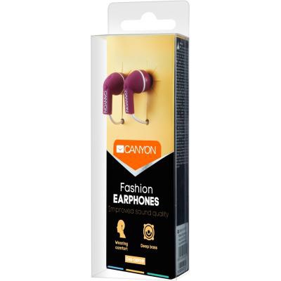 Наушники CANYON fashion earphones Purple (CNS-CEP01P)