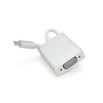 Перехідник USB-C M to VGA F 0.1m 4K/2K silver Voltronic (YT-C-Type-C(M)/VGA(F)/13952)